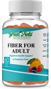 Greenfield Nutritions: Halal Fiber Gummies for Adult from Prebiotic Soluble Chicory for Digestive & Gut Support, Imunitate Support, Non- GMO, Gelatin Free, Gluten Free 60 Counts, Halal Vitamíny