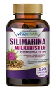 VITAMISAN Mléko Thistle silimarina s Dandelion, Fennel. Lékořice, Artyčoky Alfalfa Detox & Cleansing Formule Podpora Játra 120 Kapsle