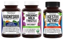 FarmHaven Magnesium Glycinate & Malate + Mléčné thistle + trávicí enzymy s probiotiky