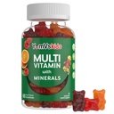 YumVs Děti Multivitamin Gummies - Ovoce ochucené žvýkací Dětský Multivitamin - Děti Vitamíny Multivitamin Gummy s 12 Minerály & Vitamíny A C D3 E B6 B12 - Kosher Halal gluten zdarma (60 Počet)