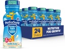 PediaSure Grow & Gain s imunitní podporou, 27 Vitamíny & Minerály pro děti, 7g protein, Non- GMO, gluten- Free, Vanilla, 8-fl- oz láhev, balení 24