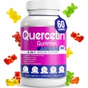 Quercetin Gummies by BioVitalica - Quercetin s bromelainovým vitaminem C a zinkem & Elderberry + vitamin D3-5 in 1 Imunitation Support - Zinek Quercetin 750 mg pro děti a dospělé (1)