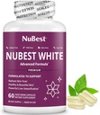 NuBest White - Glutathione 400mg & Mléko Thistle Extract - Skin Brighting Supplement - Pomáhá krásné a zářivé pokožky - Antioxidant dodatek & detoxikace 124; 1 měsíc Dodávka