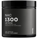 Toniiq 1300mg NAC - 2 měsíční dodávka - Min. 98% + Testovaná čistota - Ultra vysoká síla biodostupný NAC Cysteine dodatek - 120 Vegetariánské N Acetyl Cysteine Kapsle - Laboratorní Testované TQ