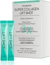 VITALBEAUTIE Liquid Collgen pro ženy, SuperCollagen Výtah Shot - Premium Multi Collagens Peptides Typ I, II, III, V, X 1500mg s hyaluronic, Vitamin C, třetí strana Certified, vysoká absorpce