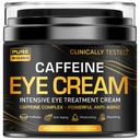 Kofein oční krém pro anti aging, tmavé kruhy, tašky, Pufness. Velký pod okem kůže + Zpřísnění obličeje, Oční zvedání léčby pro muže a ženy 1.7oz