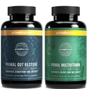 Primal Harvest Gut Obnovit & Multivitamin doplňky pro ženy a muže Multi vitamínové kapsle a Colon Čisté pilulky Bundle