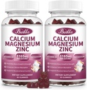 Vápník Magnesium Zinkové gumy s magnesium Glycinát 200mg, draslík, D3, Moss moře, klid mood & spánky- Děti & Dospělí 2 Pack