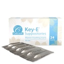 Carlson - Key- E Suppositors, 30 IU vitaminu E Suppository, Lubrikáty Suché oblasti, Léčba žen a mužů, Vaginální & Rektální, 24 Počet