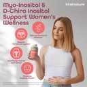 Kindnature Dual- Pack: Myo- Inositol & D- Chiro Gummies for Women 's Health & High Absorption Magnesium Gummies for Calm & Sleep