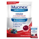 Mucinex Instaoothe cukr zdarma kašel kapky, kašel medicína pro dospělé s Dextromethorfan HBr, non menthol kašel kapky, kašel Suppressant Lozenges, smíšené Berry medikované kašel kapky, 40ct