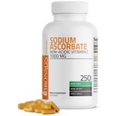 Bronson Ascorban Sodná sůl Non Acidic Vitamin C 1000 Mg Tablety - Gentle On The Stomach - Imunitní systém Booster - Výkonný antioxidant - NeGMO vitamin C dodatek, 250 Počet