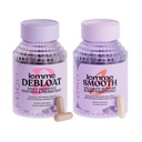 Lemme Debloat a Smooth Bundle - Prebiotický, Probiotický a trávicí enzym Kapsle pro Bloating & Gas Relief, Snižte Cellulit, Plump Skin, Smooth Cellulit