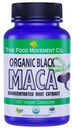 POTRAVINÁŘ CO. Black Maca 500mg 60 Kapsle - Organic, Non- GMO, Vegan, Gluten Free- Black Maca Root Supplement pro celý tělo Wellness