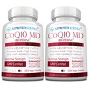 Schválená věda ® CoQ10 MD - Extra síla 300mg čisté CoQ10 s BioPerine ® pro rychlejší absorpci - Optimální podpora - 6 měsíční dodávka