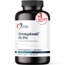 Designy pro zdraví Omegavail Hi-Po - TG (Triglycerid) Omega33 Rybí olej dodatek, 1600mg EPA / DHA per Serving with Lemon + Vitamin E to Minimize Fish Taste (120 Softgels)