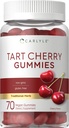 Carlyle Tart Cherry Gummies PHARMAN 124; 2000mg PHARMAN 124; 70 GARMAN 124; Cherry Flavor PHARMAN 124; Vegan, Non- GMO, a gluten Free Formule