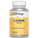 SOLARAY L Lysin 500 mg Kapsle - Bezbariérový doplněk esenciálních aminokyselin - Výkonná Wellness podpora s L- lysinovou aminokyselinou - Laboratorní ověřená, 60denní záruka, 120 Služeb, 120 VegCaps