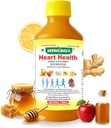 Srdeční zdraví 400 ml Dietní dodatek - Podporuje srdce Wellness a snižuje cholesterol - jablečný ocet (ACV), česnekový džus, zázvor, citrón, a med - 1 láhev