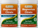 Nejlepší naturals Magnesium Citrát prášek 1 libra (1 LB (balení po 2))