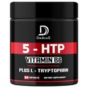 5 HTP dodatek 1010mg - 60 Kapsle - 3in1 Kombinovaná s vitaminem B6, L-tryptofan - Komfortní mood, Brain Health, Body Management & Imunitation System Support