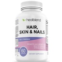 zdravé vlasy kůže a nehtů Vitamíny pro ženy s Biotin 5000 mcg, Železo a mangan CLAS124; Vegan, Non- GMO CLAS124; 60 Kapsle