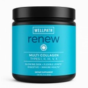 WellPath Renew Multi kolagen protein prášek pro ženy cca. 124; vlasy, nehty, kůže cca. 124; Hydrolyzované travnaté-Fed hovězí, mořské, & kuřecí zdroje Collagen Peptides cca. 124; Typy I, II, III, V, X cca. 124; 11 oz cca. 124; 40 Služeb
