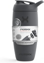 Promixx Pursuit Shaker Bottle Izolated Stainless Steel Water Bottle and Shaker Cup, 18oz, Graphite Gray