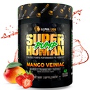 ALPHA LION Superhuman Pump Pre Workout Powder, Nootropic Caffeine & Stim Free Prefitness Dodatek, Oxidový booster, Muscle Gainer, Energy & Focus (42 Služení, Mango Veiniac Flavor)