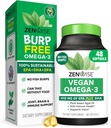 Zenwise Health Vegan Omega 3 Supplement - Bezproblémový Omega 3 dodatek s DHA, EPA a DPA mastné kyseliny pro imunitní zdraví - Rybí olej Alternativní od udržitelně sourced mořské řasy olej - 48 Softgels