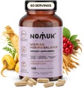 Žena Hormo Balance Adaptogeny Doplňky s Maca Panax Ginseng Shatavari Schisandra Formule určené pro ženy Wellness & Hormon Harmony Podpora 120 Veganské kapsle