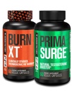Jacked Factory Fat Burner & Testosteron Booster Stack pro muže - Burn-XT Thermogenic Fat Burner & PRIMASURGE Testosteron Booster pro muže