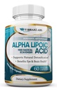 Alpha Lipoic Acid 600mg Kapsle - Extra Strength ALA Supplementary - Nejlepší čisté vegetariánské kapsle pro bolest nervů, kůže, obličeje, očí a mozkového vzrůstu - Pomáhá Sustain přírodní detoxifikace, Non- GMO