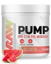 RAW čerpadlo Stim zdarma Pre Workout (Meloun) - Non- Stimulant Pre Workout Dodatek Práškový oxid dusnatý Booster - Pre Workout doplňky nápoj pro během cvičení - 40 Služeb