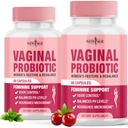 Nový věk Vaginální Probiotika pro ženy s prebiotiky, Cranberry Extract, a Lactobacillus Probiotic Blend, podporuje zdravé pH bilance, zápach Control, Vaginální Flora - 120 Kapsle