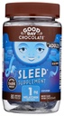 Dobrý den Tmavá Čokoláda Melatonin pro dospělé [80 Počet] - Fair Trade Non- GMO Tmavé Mléko Čokoláda s heřmánkem a melatonin 1 mg - Dospělý melatonin, Dospělý přírodní spánkový doplněk