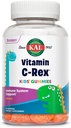 Kal Vitamin C- Rex Dětské gumy, Vitamin C Gummies pro děti, Zdravá imunita, Kost, Svalovina & Kožní podpora Vitamin C Gummy, Vegan, Gluten zdarma, 60 Day Záruka vrácení peněz, 30 Služeb, 60 Gummies