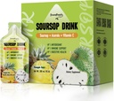 GREENLIONS Soursop & Acerola Liquid Supplement Drink, Soursop Bitters Liquid, Imunite Booting Vitamin C Drink, Rychlá absorpce, Vegan, Non- GMO, 10 Packets
