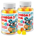 Dr. MORITZ Omega 3 Dětské žvejky (180 hrabě), Vegan Omega3 Žvýkačky pro děti bez rybího oleje, Vitamíny pro zdraví mozku a srdce, gluten- Free Omega 3 6 9