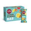 Krok 1 Foods Lemon mandle Bar, Srdce zdravé Snack Plant Sterols, Omega 3 High Fiber Snack gluten & Dairy Free, Vegan, Nulové sodík, Granola Bary (12 Pack)