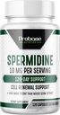 Probase Nutrition Spermidin (10mg 99% Spermidine 3HCL - Testováno třetí stranou) 120 Kapsle - 100x Více potentní než pšeničné klíčky Extract, Telomere Health a stárnutí 120- Day Supply - Efektivní jako NMN