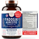 Fadogia Agrestis a Tongkat Ali dodatek - Fadogia Agrestis 600mg, 500mg Longjack Tongkat Ali pro muže, Maca Root, Fenugreek, Ashwagandha, Saw Palmetto na podporu energie, Stamina, Vitality - 120Caps