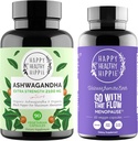 Šťastný zdravý hippie Go with The Flow Menopauza Support & Organic Ashwagandha