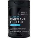 Sport Research Fish Oil Mini-Softgels - Snadno polykat Omega-3 mastné kyseliny z Wild Catched Aljaška Pollock - 625mg, 120 Softgels