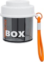 Pill Dispenser, Přenosný doplněk Pořadatel Lahvička s anti- mixování a široká otevření Design pro cestování (Orange)