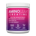 AminoLean Creatine pro ženy a muže, čistý mikronizovaný Creatin Monohydrát Prášek dodatek pro svalové tonování, Mood Support, Energy Boost, a zdraví mozku, 300g