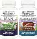 Hostitelské obranné pouzdro s MycoBotanicals Brain * Kapsle, 60 Počet & MycoBotanicals Stres Decompress * Kapsle, 60 Počet - Podpora paměti a zaměření - Podpora relaxace *