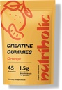 Tvorba monohydrátových žvýkaček pro muže a ženy - Snadno se digest, Vegan, gluten- Free, Non- GMO, 1,5g Creatin per Gummy - 45ct (45 Počet, Orange)