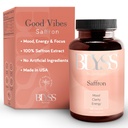 Saffron doplňky - Saffron Extract pilulky pro ženy - Podpůrné mood, Energy Boost, PMS, Duševní Clarity & Metabolismus - Non- GMO, gluten zdarma, 60 Vegan Kapsle