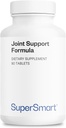 Supersmart Joint Support Formule (High Potency Complex) - s Glucosamine, Chondroitin, Hyaluronic Acid, MSM - Joint Supplement Support Supplementary 124; Non- GMO & Gluten Free - 90 Tablet